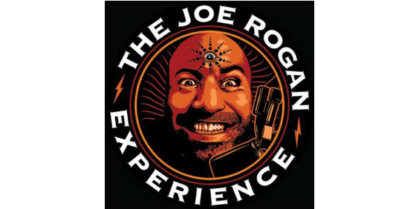 The Joe Rogan Experience logo for listening to English